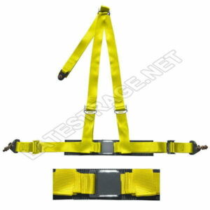 LATEST RAGE 223Y: 3 POINT SEAT BELT / CHROME BUCKLE / YELLOW