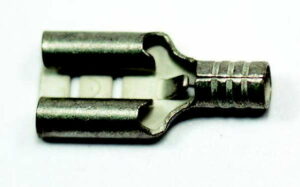 K-FOUR SWITCHES Part Number: 45-107-12 : SLIDE-ON TERMINALS/ FEMALE/ NON INSULATED/ 10-12 GA 1/4 in LUG / 12 PACK
