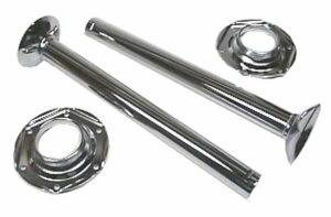 LATEST RAGE 501150C: CHROME SWING AXLE TUBES / PAIR