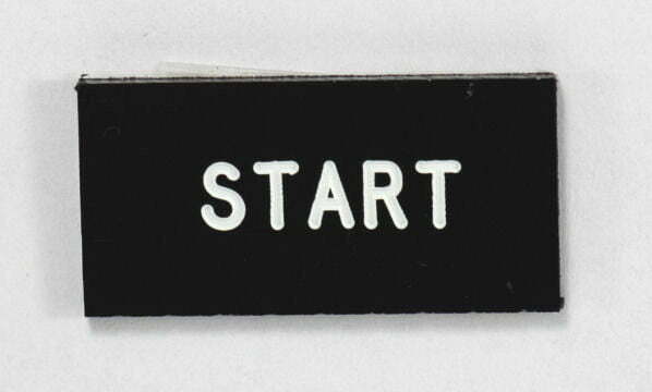 K-FOUR SWITCHES Part Number: 60-121 : DASH I.D. LABEL/ START