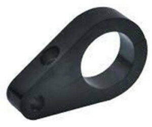 LATEST RAGE 611112B-100: BILLET BRAKE LINE BRACKET / 1in TUBE / BLACK ANODIZED/ EACH