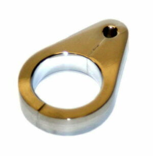 LATEST RAGE 611112C-100: BILLET BRAKE LINE BRACKET / 1in TUBE / CHROME/ EACH