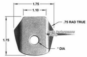 LATEST RAGE 703170-12: MOUNTING TAB / 1/2 HOLE / EACH