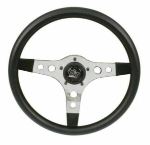 EMPI 79-4031 : 13in SPORT STEERING WHEEL/CHROME SPOKE/3.5in DISH 