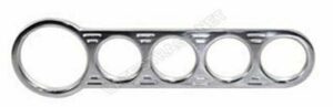 LATEST RAGE 853304C: CHROME ALUMINUM DASHES / 1 LARGE / 4 SMALL