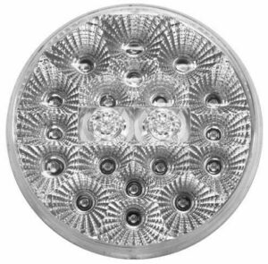 LATEST RAGE 945520W: ROUND LED LIGHT / CLEAR LENS - WHITE LED