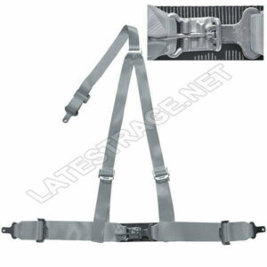 LATEST RAGE S323G: 3 POINT SEAT RESTRAINT / QUICK LATCH / 3 X 2 / SEWN SHOULDER STRAP / GREY