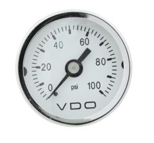 VDO 153-003 : VDO MINI PSI GAUGE / 0-100 / WHITE 
