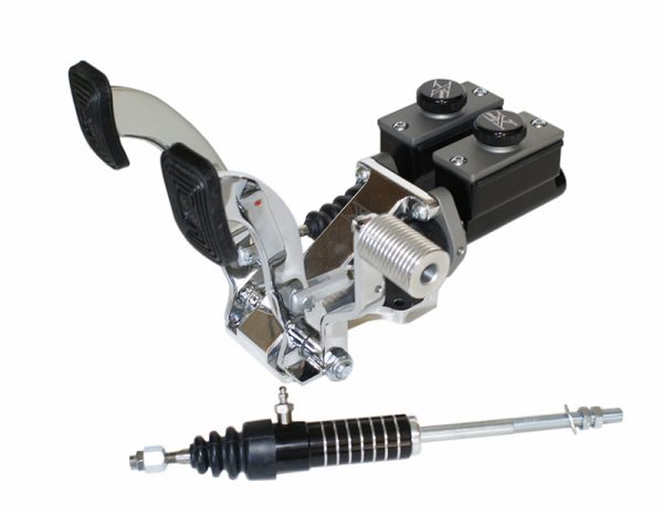 JAMAR P/N: JBP3000TX : BILLET PEDAL ASSEMBLY FOR 2 WHEEL DISC BRAKE, WITH ROLLER THROTTLE PEDAL